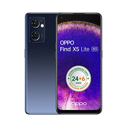 OPPO Find X5 Lite Smartphone, AI Tripla fotocamera 64+8+2MP, Displa...
