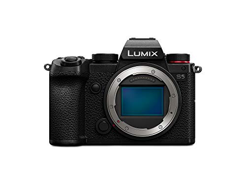 Panasonic Lumix DC-S5E-K Fotocamera Full Frame Mirrorless, Sensore CMOS Full Frame 24.2MP ISO Dual Native, Dual Image Stabilizer 5 Assi, Video 10bit 60 50p, Mirino LVF OLED, Nero