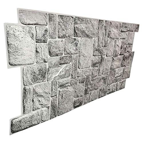 Pannelli parete PVC Finta pietra Effetto 3D - rivestimento parete GREYSTONEE (10)