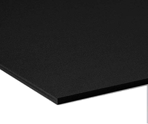Pannello Lastra Forex pvc nero altissima qualità - spessore 10 mm (Formato 70x150 cm)