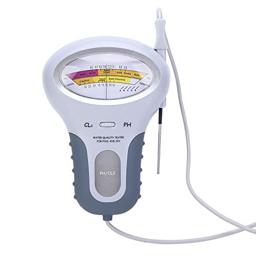 Portatile 2 in 1 Cloro e PH Tester, misuratore di qualità dell Acqua per Piscine con Acqua, ago, Dispositivo di Controllo Domestico Livello CL2