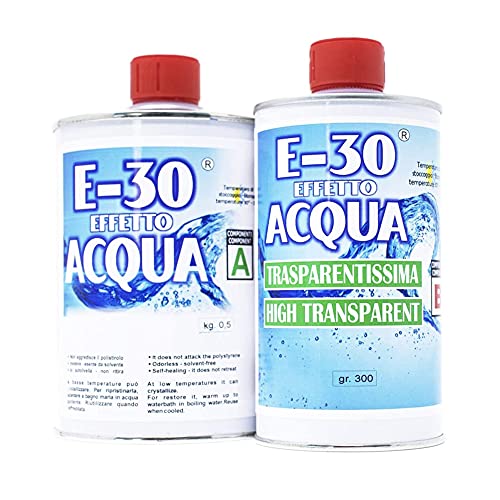 Prochima FE034G800 E 30 Effetto Acqua A+B Resina Epossidica Trasparente Atossica, E-30
