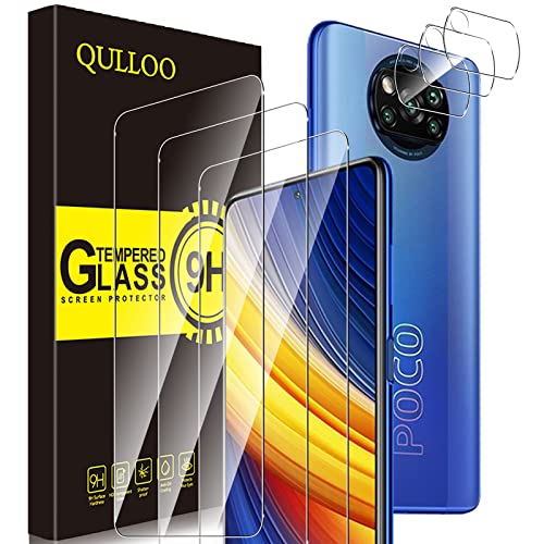 QULLOO Pellicola Protettiva per Xiaomi Poco X3 PRO Poco X3 NFC [3 P...