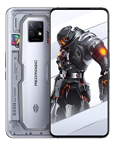 REDMAGIC 7S Pro 120Hz Gaming Cellulare, 5G Android Smartphone, 18GB RAM+512GB ROM, Snapdragon 8+ Gen 1, 6.8  AMOLED FHD, 5000mAh 65W Gaming Telefono, 64MP Fotocamera, Dual-Sim D argento&Trasparente