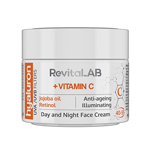 RevitaLAB Hyaluron Anti-Aging Day and Night Cream, Enriched with Vi...