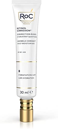RoC - Retinol Correxion Wrinkle Correct Crema Idratante Quotidiana SPF 30 - Crema Viso con Retinolo e Vitamina E - Antirughe e Antieta - 30 ml