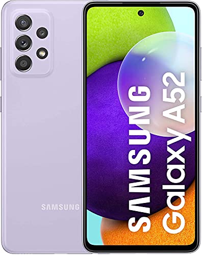 Samsung Galaxy A52 Smartphone, Display Infinity-O FHD+ da 6,5 pollici, 6 GB RAM e 128 GB di memoria interna espandibile, Batteria 4.500 mAh e ricarica Ultra-Rapida Violet [Versione Italiana]