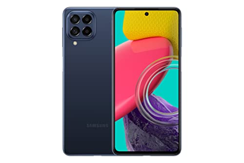 Samsung Galaxy M53 5G Smartphone Android Display 6.7’’¹ FHD+ Super AMOLED Plus, Batteria 5.000 mAh, RAM 6GB Memoria interna 128 GB espandibile², Blue [Versione italiana] Esclusiva Amazon