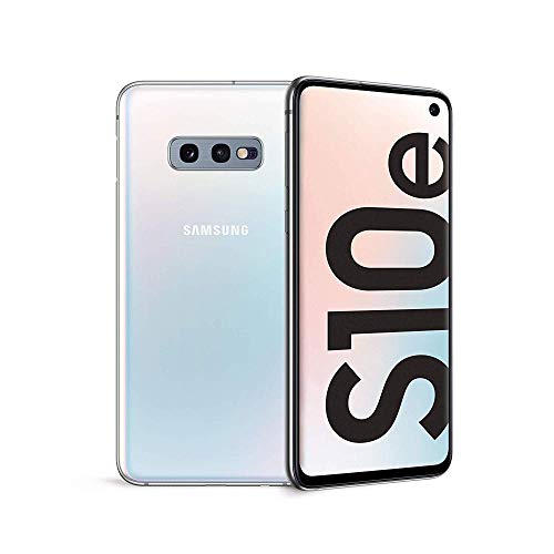 Samsung Galaxy S10e Smartphone, Display 5.8  Dynamic AMOLED, 128 GB Espandibili, RAM 6 GB, Batteria 3100 mAh, 4G, Android 9 Pie, Bianco Blu