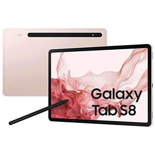 Samsung Galaxy Tab S8 Tablet Android 11 Pollici Wi-Fi RAM 8 GB 128 GB Tablet Android 12 Pink Gold [Versione italiana] 2022