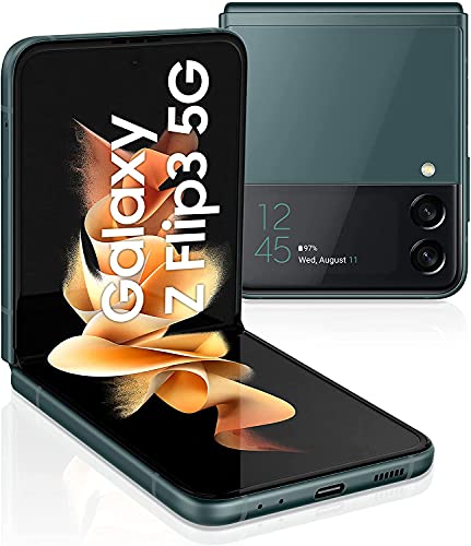 Samsung Galaxy Z Flip3 5G Smartphone Sim Free Android telefono pieg...