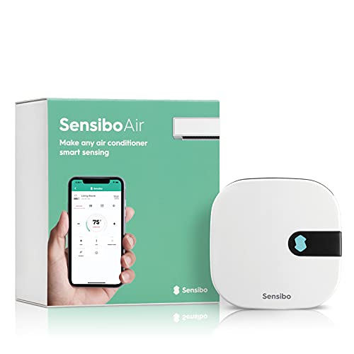 Sensibo Air - Controller smart per condizionatore. Certificato Apple HomeKit. Inst. in 60 sec. Tiene il comfort e le caratteristiche di risparmio energ. Comp. con Google, Alexa, Apple HomeKit e Siri