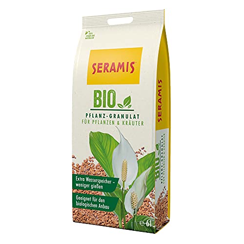 Seramis Granulato organico per piante ed erbe, Granulato di argilla, argilla per piante per conservare acqua e nutrimenti, 6 l