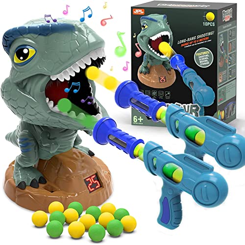 Shooting Game Toy per ragazzi e bambini, pistola giocattolo per sparare, con pistola popper, 20 palline in schiuma, giocattolo per bambini e bambine (blu)