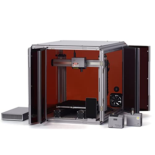 snapmaker Stampante 3D, 2.0 Stampante 3D 3 in 1 con Custodia, Area di Lavoro 230 * 250 * 235mm, Stampa 3D Incisione Laser CNC, livellamento Automatico, Resume Printing Noise Reduction(A250T Bundle)