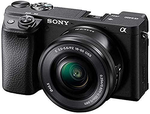 Sony Alpha 6400L - Kit Fotocamera Digitale Mirrorless con Obiettivo Intercambiabile SELP 16-50mm, Sensore APS-C, Video 4K HDR, S-log2, S-log3 e Hlg, ILCE6400B + SELP1650, Nero