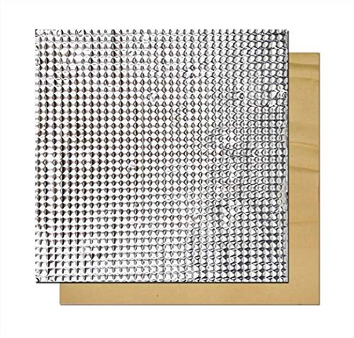 SOOWAY - Pannello isolante termico adesivo in cotone e lamina di schiuma leggera per hotbed di stampante 3D, compatibile con Creality CR-10S, CR-10, Ender 3, Anet E12, Anet A8, 220*220mm, Argento, 1