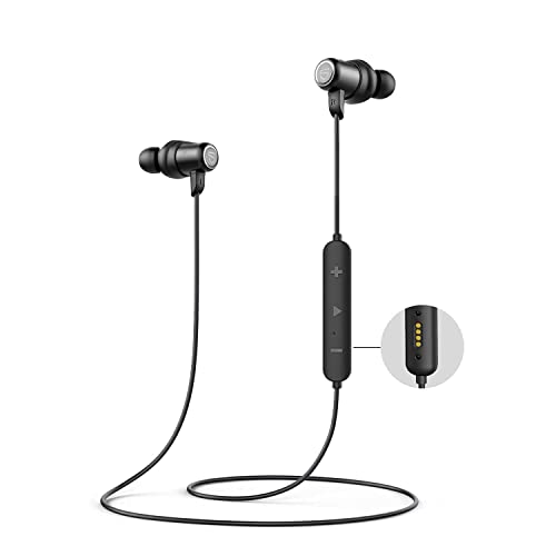 SoundPEATS Q35 HD Cuffie Bluetooth con Archetto, Riproduzione 14 ore IPX5 Impermeabili Auricolari Wireless per Sport Stereo Bluetooth 5.0 in-ear Caricatore Magnetico Microfono Incorporato CVC 6.0