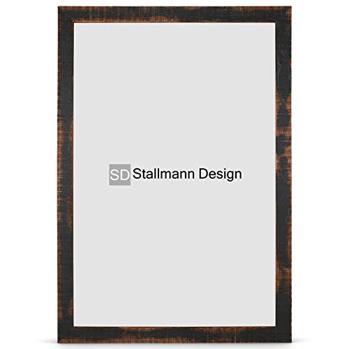 Stallmann Design Cornice portafoto New Wood 36 x 49 cm formato puzzle, cornice marrone per Dina 4 e 60 altri formati, cornice in legno MDF, diversi colori a scelta