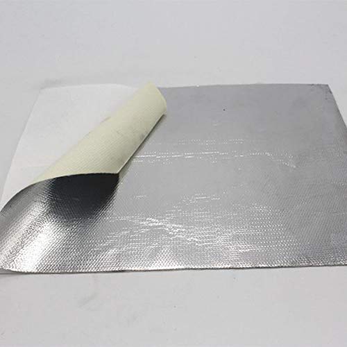 StickersLab - Pannello adesivo termico in fibra di vetro e alluminio per lo scarico 30cm x 100cm