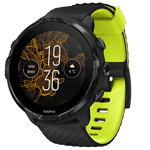 Suunto 7 Versatile Smartwatch con molte funzionalità e Wear OS by Google, Nero Verde, Taglia unica