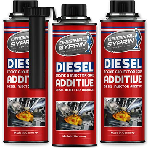 SYPRIN Additivo Original Diesel - Miglioratore delle Prestazioni: lubrifica e pulisce Il Sistema di Alimentazione, migliora l efficienza del Motore 3X 250ml