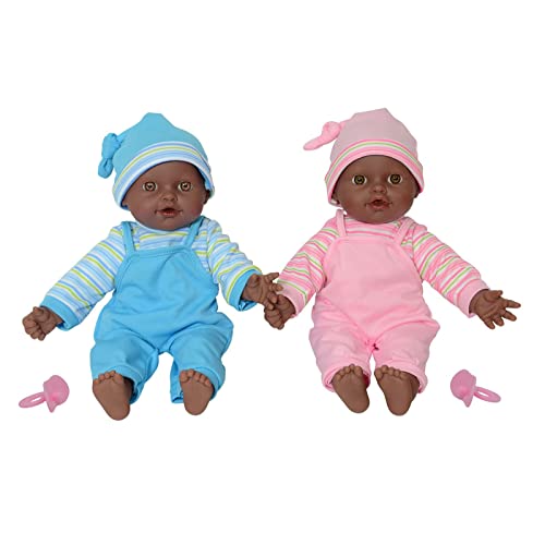 The New York Doll Collection gemello Bambola - morbido bodied Giocare Bambino Afroamericano 12 pollici   30 cm - Fatto di Vinile da 2 anni e in su (indennità pacificatore Incluso)