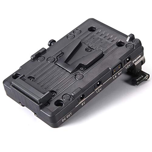TILTA TA-BTP-V V-Mount Battery Plate For BMPCC 4K 6K 6K PRO Cage Blackmagic Pocket Cinema Camera 4K 6K 6K PRO Rig (V-Mount Battery Plate)