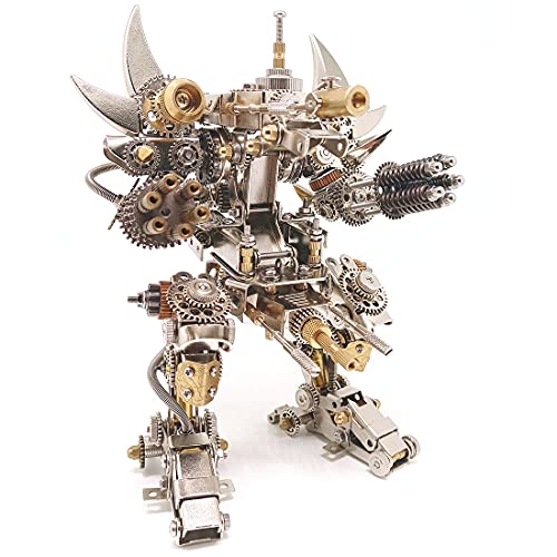 TRCS Set di puzzle in metallo 3D per modellini meccanici Mecha, set fai da te 3D in metallo guerriero puzzle in acciaio Warcraft 3D per adulti e bambini