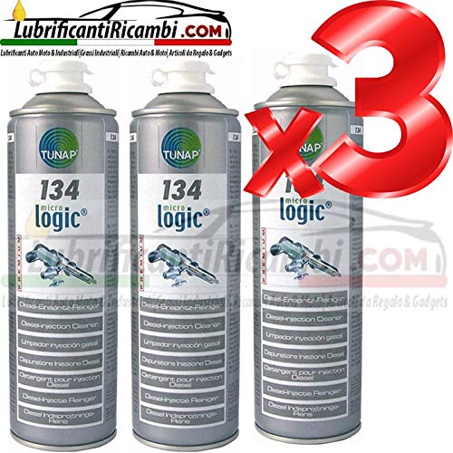 TUNAP 3X 134 500ML - ADDITIVO Pulizia INIETTORI Diesel - 3 bombolette Super Offerta