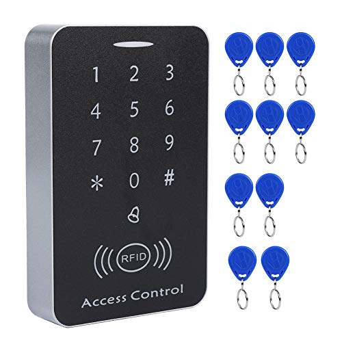 VBESTLIFE Lettore di Schede del Sistema di Controllo accessi con Porta RFID con Tastiera di Accesso Tramite Password per la Sicurezza
