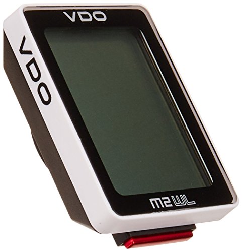 VDO Ciclocomputer M2 Wireless con Sensore di velocità, Bianco Nero