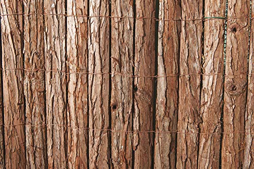 VERDELOOK Arella Wood in Corteccia di Pino 1.5x3 m, per Decorazioni e recinzioni