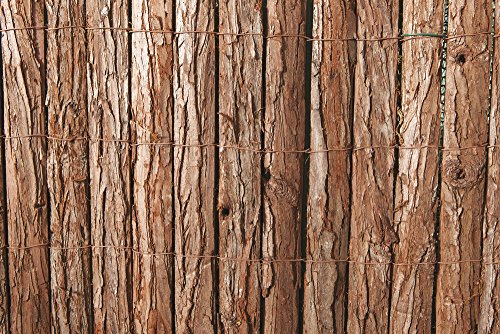 VERDELOOK Arella Wood in Corteccia di Pino, 2x3 m, per Decorazioni e recinzioni
