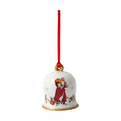 Villeroy & Boch Annual Christmas Edition-Campana 2020, Porcellana di Alta qualità, Bianco, 6x6x7cm