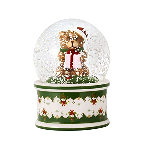 Villeroy & Boch Christmas Toys Palla neve piccola, motivo orso, 6,5x6,5x9cm
