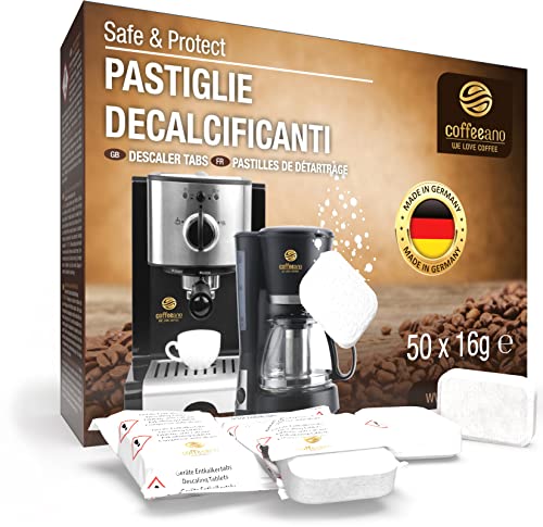 50 pastiglie decalcificanti XL Coffeeano per macchine da caffè sup...
