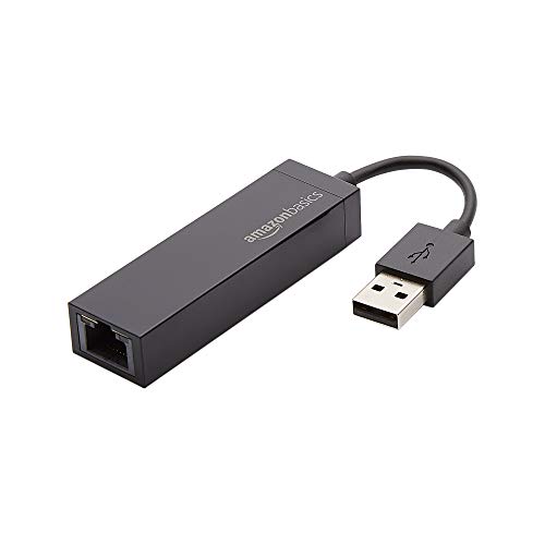 Amazon Basics - Adattatore di rete da USB 2.0 a Ethernet LAN 10 100...