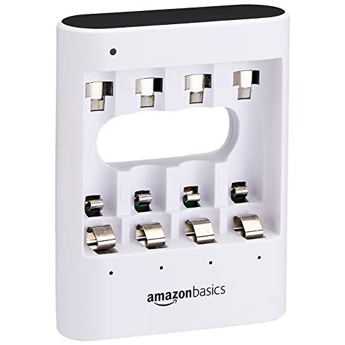 Amazon Basics - Caricabatterie USB rapido, bianco