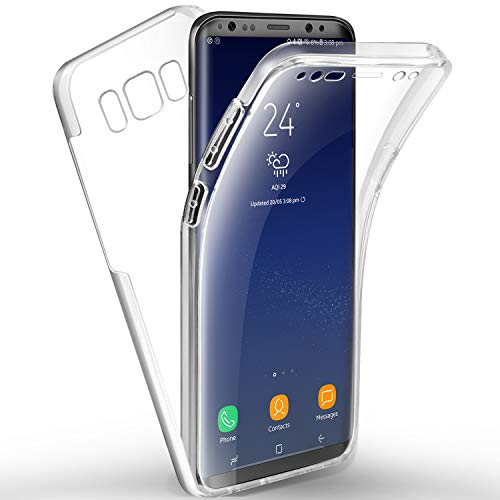 AROYI Cover Samsung S8 Plus, Galaxy S8 Plus Transparent Custodia Silicone TPU e PC Full Body Protettiva Premium Resistente Ai Graffi Case Cover per Samsung Galaxy S8 Plus