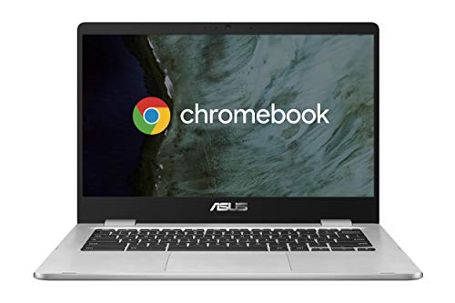 ASUS Chromebook C423NA-EB0287, Notebook in alluminio con Monitor 14  FHD Anti-Glare, Intel Celeron N3350, RAM 4GB LPDDR4, 64G eMMC, Sistema operativo Chrome, Argento [CB]