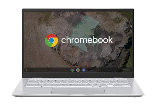 ASUS Chromebook C425TA#B08CVC6RHV, Notebook Alluminio 1,44kg, Monitor 14  Touchscreen FHD Glossy, spessore 16,9mm, Intel Core M3-8100Y, RAM 4GB, 128GB eMMC, Sistema Operativo Chrome, Argento