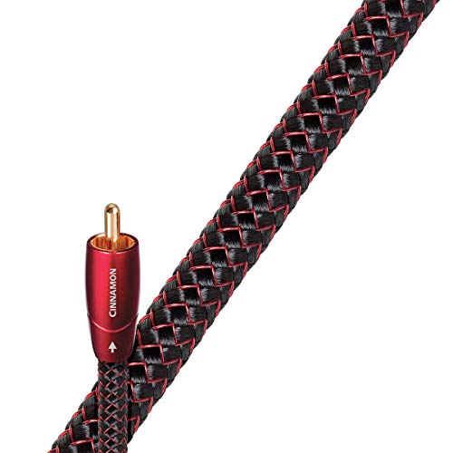 AudioQuest - Cavo coassiale Cinnamon, 0,75 m, connettore Male Connector Male, colore: oro, nero, 75 Ω, 1 pezzo