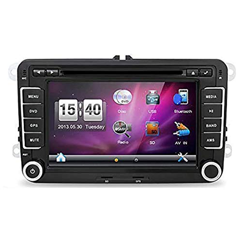 Autoradio con riproduttore DVD e navigatore GPS 2 DIN per auto, da 7”, con sistema operativo Windos CE 6.0, con telecamera HD inclusa