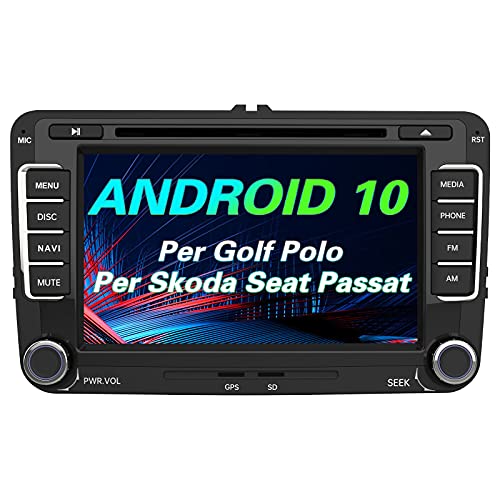 AWESAFE Android 10.0 Autoradio 2 Din per VW Volkswagen Golf 5 6 Pol...