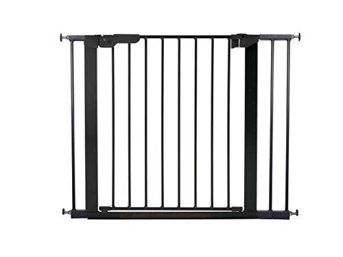 BabyDan Premier, protezioni delle porte   cancello per serraggio, 92,5 - 99,8 cm, - prodotto in Danimarca + approvato TÜV   GS, Colore: nero