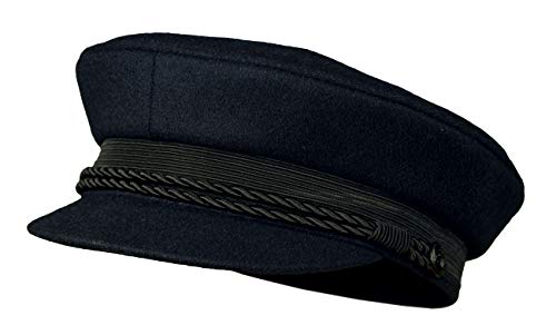 Balke - Cappello da Capitano da Marinaio dell Elba con Cordino per ...