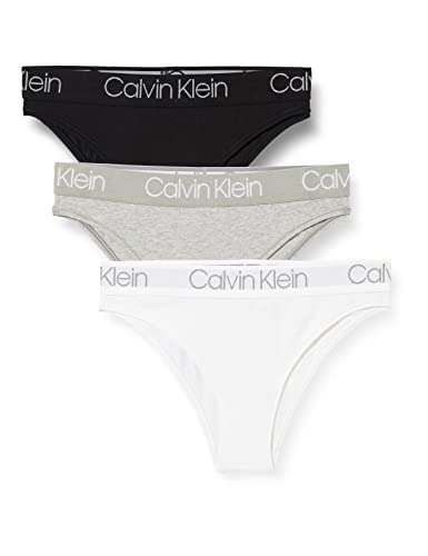 Calvin Klein Gamba Alta, Confezione da 3, Nero Bianco Grigio Erica, Nero Bianco Grigio, L