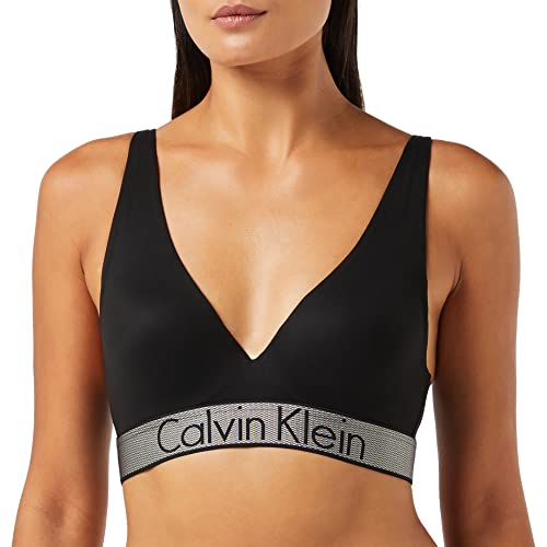 Calvin Klein Plunge Push Up, Nero (Black 001), 34B Donna