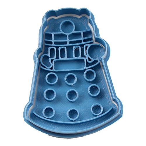 Cuticuter Doctor Who Dalek di Biscotti, Blu, 8 x 7 x 1.5 cm